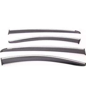 Sunplex Nissan Uyumlu Navara 43952 Style 4 Lü Set Kromlu Cam Rüzgarlığı Ön Ve Arka Parça