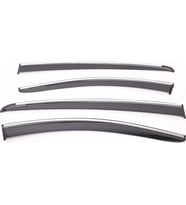 Sunplex Nissan Uyumlu Navara 43952 Style 4 Lü Set Kromlu Cam Rüzgarlığı Ön Ve Arka Parça