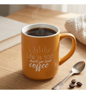 Mahmood Coffee Mottolu Porselen Kupa 300 ml