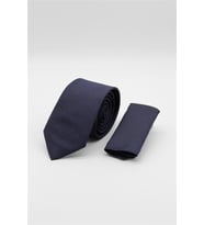 Lacivert Kuş Gözü Desen 6 Cm Kravat 1090260100