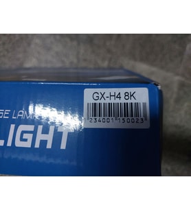 12v H4 Eski Tip Beyinli Xenon Ampul 8000k (Siyah)