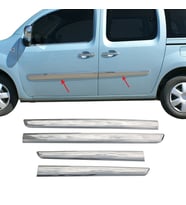 Renault Kangoo Krom Kapı Çıtası 2008 Üzeri -Dar Model- Paslanmaz Çelik