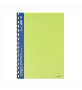 Morning Glory 5000 Trendy Çizgili Defter 25,6x18,4 cm Nane 10250-84484