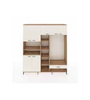 Hyperion Dolap 11 Raflı Tek Çekmeceli 7 Kapaklı 220x44x243 Çam-Aytaşı/Aytaşı