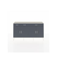 Arges Konsol 4 Raflı 3 Çekmeceli 4 Kapaklı 176x30x99 Aytaşı-Antrasit