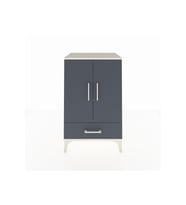 Hyperion Komodin 3 Raflı Tek Çekmeceli 2 Kapaklı 60x44x96 Aytaşı-Antrasit