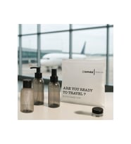 Plastik Seyahat Boy 100ml Füme Şişe ve Kavanoz 4’lü Set – Çantalı Seyahat Kiti