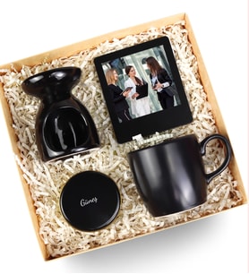 Kişiye Özel Mum & Kupa & İnstagram Çerçeve & Buhurdanlık Hediye Seti