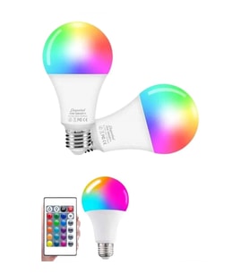 Mey İthalat® Ayarlanabilir Parlaklık RGB Led Ampul Beyaz Lamba Ve Renkli Ampul