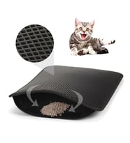 Durukar® Kedi Tuvalet Önü Kum Toplayıcı Temizleyici Elekli Gri Paspas