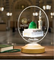 Kutlu Doğum Haftası, Umre ve Hac Hediyesi Mescid-i Nebevî Yeşil Kubbe LED Lamba – Kubbetül Hadra ve Hz. Muhammed’in Kabri Temalı Manevi Hediye
