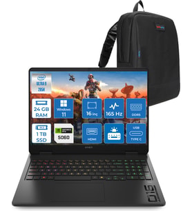 Hp Omen Slim 16-AM0000NT Intel Core Ultra 9 285H 24GB Ddr5 1tb SSD RTX5060 8gb Gddr7 16 Inç Wuxga (1920X1200) 165Hz 400NITS 3ms IPS Windows 11 Home Taşınabilir Bilgisayar BQ3Z2EAH08 + Zetta Çanta