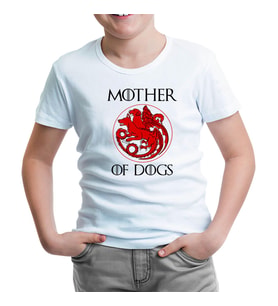 Mother of Dogs Beyaz Çocuk Tshirt