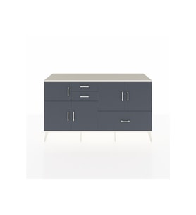 Kronos Konsol 5 Raflı 3 Çekmeceli 5 Kapaklı 176x59x99 Aytaşı-Antrasit