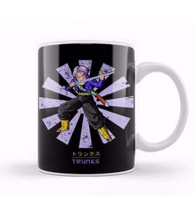 Trunks Retro Japanese Dragon Ball Z Kupa Bardak Porselen
