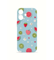 iPhone 16 Vorian İnce Kamera Korumalı Mika Kılıf Fruit Confetti Sky