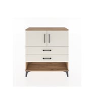 Arges Şifonyer 2 Raflı 2 Çekmeceli 2 Kapaklı 88x30x96 Çam-Aytaşı