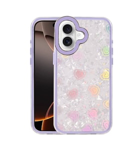 Apple iPhone 16 Lumi Desenli Kapak - Mor