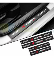 Fiat Abarth Karbon Kapı Eşiği Koruma Araba Etiket Oto Sticker Yapıştırma 4 Parça