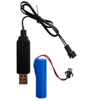3.7 volt 800 Mah oyuncaklar için uyumlu şarjlı pil ve şarj aleti