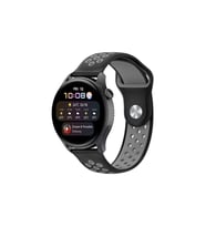 Watch 20Mm Spor Delikli Kordon (Saat Değildir) - Siyah-Gri