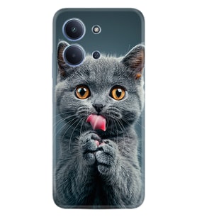 Xiaomi Redmi 15C Kılıf Boutique Baskılı Resimli Komik Kedi Pcode -008