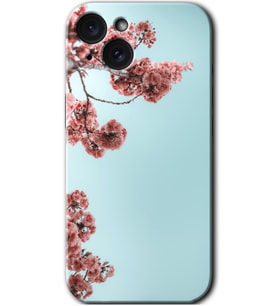 İphone 15 Kılıf HD Desen Baskılı Kılıf - Japon Çiçeği