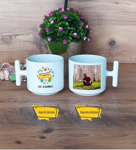 Öğretmenler Günü Hediyesi Kupa Bardak T Fotoğraflı