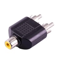 Ayt 1 RCA Dişi 2 RCA Erkek Çevirici Jack Soket