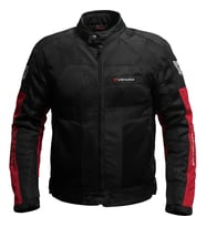 Motosiklet Mont 4 Mevsim Dynamic V2 Siyah-Kırmızı Motorcu Montu