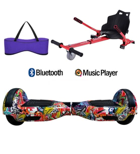 Citymate Elektrikli Kaykay Hoverboard Akıllı Denge 6.5 Inch + HoverKart + Çanta EXTREM PAKET D11