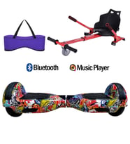 Citymate Elektrikli Kaykay Hoverboard Akıllı Denge 6.5 Inch + HoverKart + Çanta EXTREM PAKET D11