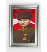 Gümüş Çerçeveli Atatürk Tablo a696