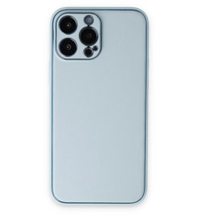 Newface Apple iPhone 14 Pro Kılıf Coco Deri Silikon Kapak - Sky Blue