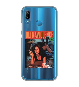 Huawei P20 Lite Uyumlu Lana Del Rey Ultraviolence Desenli Şeffaf Telefon Kılıfı