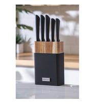 Acar Cooper Siyah 6 Parça Standlı Bıçak Seti HWN-07964