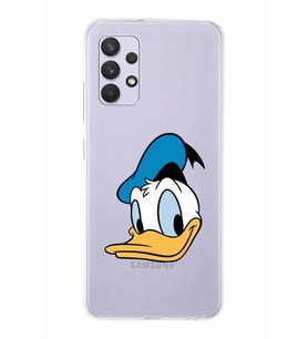Samsung Galaxy A32  Kapak Donald Duck Tasarımlı Şeffaf Silikon Kılıf