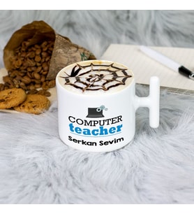 Computer Teacher Latte Fincanı