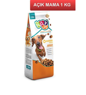 Hop Life Tavuklu Yetişkin Köpek Maması 1 Kg AÇIK