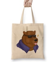 We Bare Bears Panda Grizz Bez Çanta Uzun Saplı