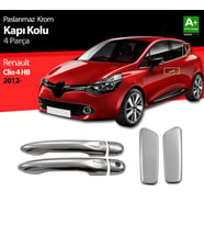 Renault Clio Uyumlu 4 Hatchback Krom Kapı Kolu 4 Kapı 2012 Üzeri
