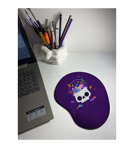 Şekerli Kuru Kafa Bilek Destekli Mouse Pad