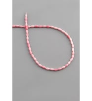 Mercan Doğal Taş Parlak Pembe Arpa Kesim 2x4mm Dizi [AA]
