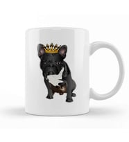 French Bulldog Artwork Kupa Bardak Porselen