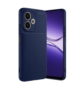 Oppo A5 Pro 4g Kılıf Auto Focus Karbon Kapak - Lacivert