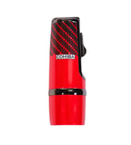 Cohiba 3 Torch Pürmüz Kırmızı-Siyah Desenli Metal Puro Çakmağı
