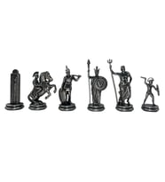 ( Sadece Satranç Taşı İsteyene ) GiftHome Premium Jumbo Boy Metal YUNAN Figürlü  Satranç Taşı