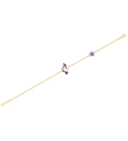 Diamond Line-Gülaylar 14 Ayar Sarı Altın Unicorn Bileklik