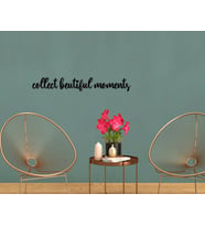 BK Home Collect Beautiful Moments Ahşap Duvar Yazısı (Siyah)