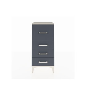 Arges Komodin 4 Çekmeceli 44x30x96 Aytaşı-Antrasit